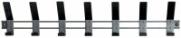 HAKU Möbel Wandgarderobe 54535 schwarz Metall 7 Haken 74,0 x 14,0 cm, 1 St.