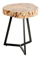 HAKU Möbel Beistelltisch rund Massivholz akazie 45,0 x 45,0 x 50,0 cm, 1 St.