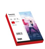 tecno Briefumschläge colors DIN C6 ohne Fenster intensivrot haftklebend 25 St.