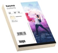 tecno Briefumschläge colors DIN C6 ohne Fenster hellchamois haftklebend 25 St.
