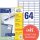 AVERY Zweckform Etiketten 3667-200 weiß 48,5 x 16,9 mm, 220 Blatt