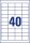 AVERY Zweckform Etiketten 3657-200 weiß 48,5 x 25,4 mm, 220 Blatt