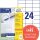AVERY Zweckform Etiketten 3474-200 weiß 70,0 x 37,0 mm, 220 Blatt