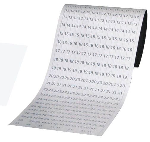 FRANKEN JK1203 Magnetbänder weiß 19,1 x 69,5 cm, 12 Streifen