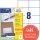 AVERY Zweckform Etiketten 3427-200 weiß 105,0 x 74,0 mm, 220 Blatt