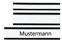FRANKEN Etikettenhalter magnetisch braun 6,0 x 1,5 cm, 10 St.