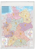 FRANKEN Postleitzahlenkarte Metall, beschichtet