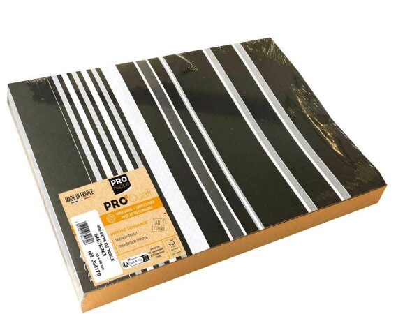 PROnappe Platzsets Smoking schwarz 30,0 x 40,0 cm, 400 St.