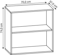VCM my office Aktenregal L buche 70,0 x 37,0 x 74,0 cm, 1...