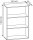 VCM my office Aktenregal XL weiß 70,0 x 37,0 x 110,0 cm, 1 St.