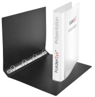 FolderSys Ringbuch 4-Ringe schwarz 4,0 cm DIN A4, 1 St.