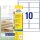 AVERY Zweckform Folien-Versandetiketten J4722-25 transparent 96,0 x 50,8 mm, 25 Blatt