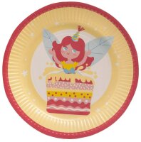 PROnappe Pappteller Fee mehrfarbig Ø 23,0 cm, 10 St.
