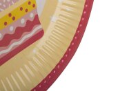 PROnappe Pappteller Fee mehrfarbig Ø 23,0 cm, 10 St.