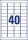 AVERY Zweckform Folien-Adressetiketten L4770-25 transparent 45,7 x 25,4 mm, 25 Blatt