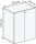VCM my office Aktenschrank XL, 913933 weiß 2 Fachböden 70,0 x 39,0 x 110,0 cm