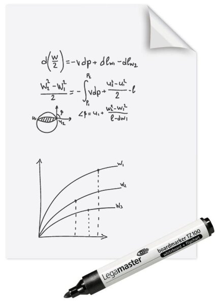 Legamaster Flipchart-Folie Magic-Chart Whiteboard blanko 60,0 x 80,0 cm, 25 Blatt