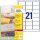 AVERY Zweckform Folien-Adressetiketten L7560-25 transparent 63,5 x 38,1 mm, 25 Blatt