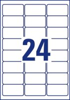 AVERY Zweckform wetterfeste Folienetiketten L4773-20 weiß 63,5 x 33,9 mm, 20 Blatt