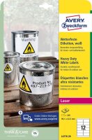 AVERY Zweckform wetterfeste Folienetiketten L4776-20...