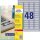 AVERY Zweckform Typenschildetiketten L6009-20 silber 45,7 x 21,2 mm, 20 Blatt