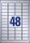 AVERY Zweckform Typenschildetiketten L6009-20 silber 45,7 x 21,2 mm, 20 Blatt