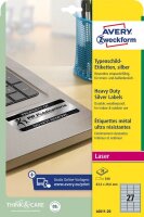 AVERY Zweckform Typenschildetiketten L6011-20 silber 63,5...
