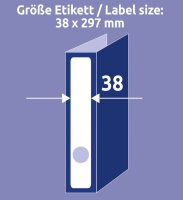 AVERY Zweckform Ordneretiketten L4758-25 weiß, 30 Blatt