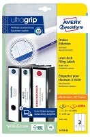 AVERY Zweckform Ordneretiketten L4759-25 weiß, 30...