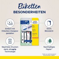 AVERY Zweckform Ordneretiketten L4759-25 weiß, 30 Blatt