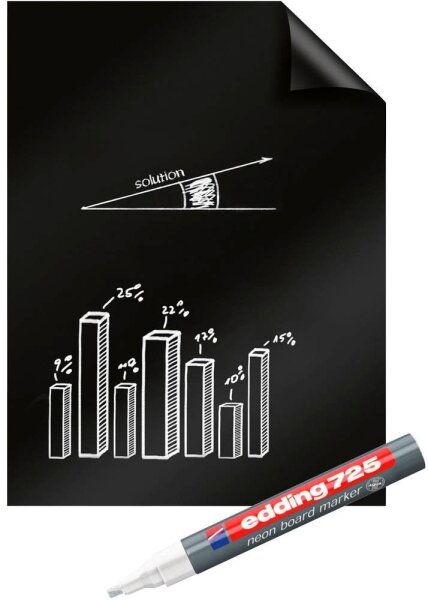 Legamaster Flipchart-Folie Magic-Chart Blackboard blanko 60,0 x 80,0 cm, 25 Blatt
