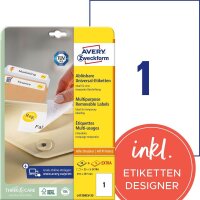 AVERY Zweckform Etiketten L4735REV-25 weiß 210,0 x...