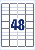 AVERY Zweckform Etiketten L4736REV-25 weiß 45,7 x 21,2 mm, 30 Blatt