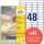 AVERY Zweckform Etiketten L4736REV-25 weiß 45,7 x 21,2 mm, 30 Blatt