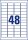 AVERY Zweckform Etiketten L4736REV-25 weiß 45,7 x 21,2 mm, 30 Blatt