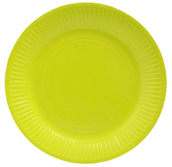 PROnappe Pappteller kiwigrün Ø 23,0 cm, 20 St.
