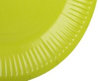 PROnappe Pappteller kiwigrün Ø 23,0 cm, 20 St.