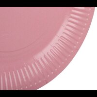 PROnappe Pappteller pink Ø 23,0 cm, 20 St.