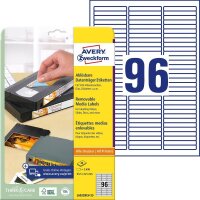 AVERY Zweckform Etiketten L6022REV-25 weiß 63,5 x...