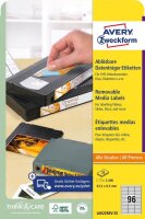 AVERY Zweckform Etiketten L6022REV-25 weiß 63,5 x...