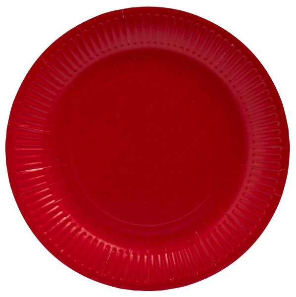 PROnappe Pappteller rot Ø 23,0 cm, 20 St.