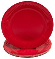 PROnappe Pappteller rot Ø 23,0 cm, 20 St.