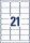 AVERY Zweckform Etiketten L6023REV-25 weiß 63,5 x 38,1 mm, 30 Blatt