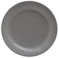 PROnappe Pappteller grau Ø 23,0 cm, 20 St.