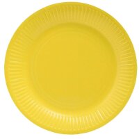 PROnappe Pappteller gelb Ø 23,0 cm, 20 St.