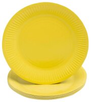 PROnappe Pappteller gelb Ø 23,0 cm, 20 St.