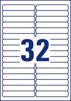 AVERY Zweckform Etiketten L6031REV-25 weiß 96,0 x 16,9 mm, 30 Blatt