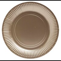 PROnappe Pappteller gold Ø 23,0 cm, 10 St.
