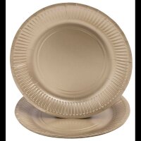 PROnappe Pappteller gold Ø 23,0 cm, 10 St.
