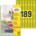 AVERY Zweckform Etiketten L6037-20 gelb 25,4 x 10,0 mm, 20 Blatt
